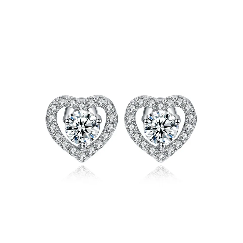Huitan Stylish Stud Earrings with Love Heart Design Brilliant CZ Valentines Gift Engagement Bridal Earrings for Women Girlfriend
Huitan Stylish Stud Earrings with Love Heart Design Brilliant CZ Valentines Gift Engagement Bridal Earrings for Women Girlfriend