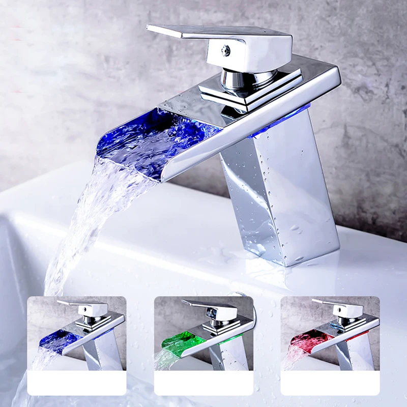 LED copper faucet single hole hot and cold bathroom wash basin wash basin faucet waterfall water basin
LED copper faucet single hole hot and cold bathroom wash basin wash basin faucet waterfall water basin