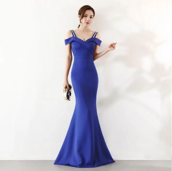 2019 evening dress long Mermaid prom dress simple graduation dress tretchable fabric Evening gown bridal shower vestido de noiva
2019 evening dress long Mermaid prom dress simple graduation dress tretchable fabric Evening gown bridal shower vestido de noiva