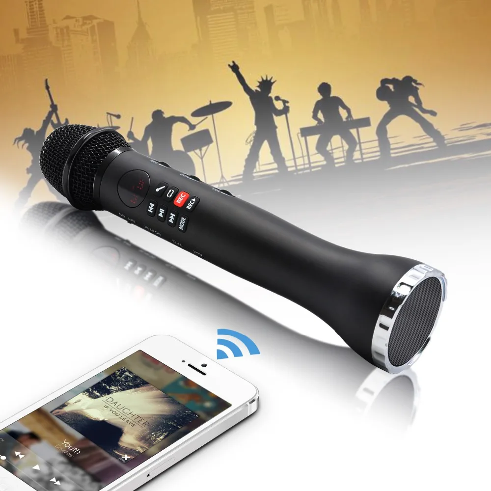 Lefon Wireless Microphone Handheld Karaoke Bluetooth Speaker LED Display Screen TF Card Singing Recorder Sing Anywhere Anytime
Lefon Wireless Microphone Handheld Karaoke Bluetooth Speaker LED Display Screen TF Card Singing Recorder Sing Anywhere Anytime