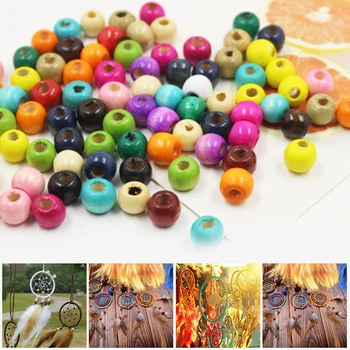Making 100pcs Kit Wooden Beads Mixed color Necklace DIY Round Dream Catcher Natural Painted Useful Accessories
Making 100pcs Kit Wooden Beads Mixed color Necklace DIY Round Dream Catcher Natural Painted Useful Accessories