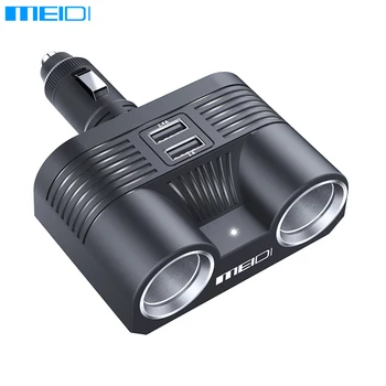 MEIDI Universal 3.4A Output 2 Ways 80W Car Cigarette Lighter Sockets Splitter Power Adapter Dual USB Charger For All Phone7 iPad
MEIDI Universal 3.4A Output 2 Ways 80W Car Cigarette Lighter Sockets Splitter Power Adapter Dual USB Charger For All Phone7 iPad