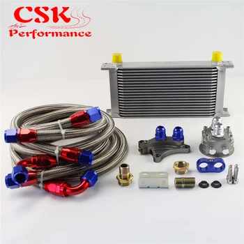 19 Row 248mm AN10 Oil Cooler Kit Fits For Nissan Silvia S13 S14 S15 180SX 200SX 240SX SR20DET Black/Silver
19 Row 248mm AN10 Oil Cooler Kit Fits For Nissan Silvia S13 S14 S15 180SX 200SX 240SX SR20DET Black/Silver
