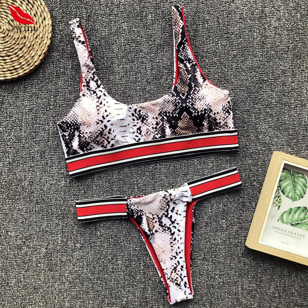 Bikinis 2019 Woman Snake Print Swimsuit Separate Push Up Women Swimwear High Leg Bikini Micro Bathing Suit Summer Swimsuit Set
Bikinis 2019 Woman Snake Print Swimsuit Separate Push Up Women Swimwear High Leg Bikini Micro Bathing Suit Summer Swimsuit Set