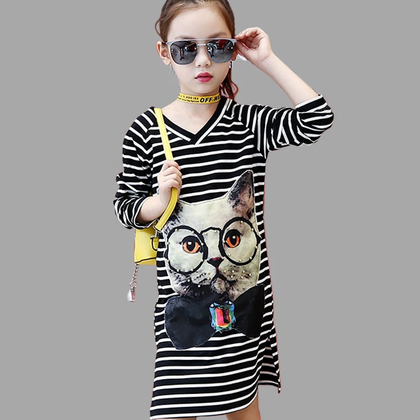 Dresses For Girls Long Sleeve Dresses Girls Spring Autumn Cartoon Cat Girls Party Dress 8 10 12 Years Teenage Kids Girls Clothes
Dresses For Girls Long Sleeve Dresses Girls Spring Autumn Cartoon Cat Girls Party Dress 8 10 12 Years Teenage Kids Girls Clothes