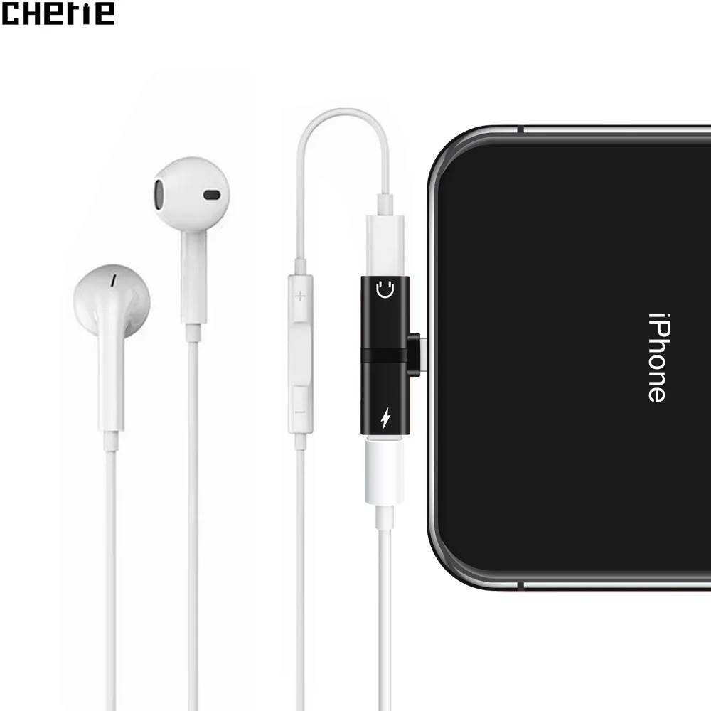 Cherie Dual Ports Headphone Jack Adapter For iPhone X XR XS Max 7 8 Plus Earphone Charger Audio Splitter Converter Accessories
Cherie Dual Ports Headphone Jack Adapter For iPhone X XR XS Max 7 8 Plus Earphone Charger Audio Splitter Converter Accessories