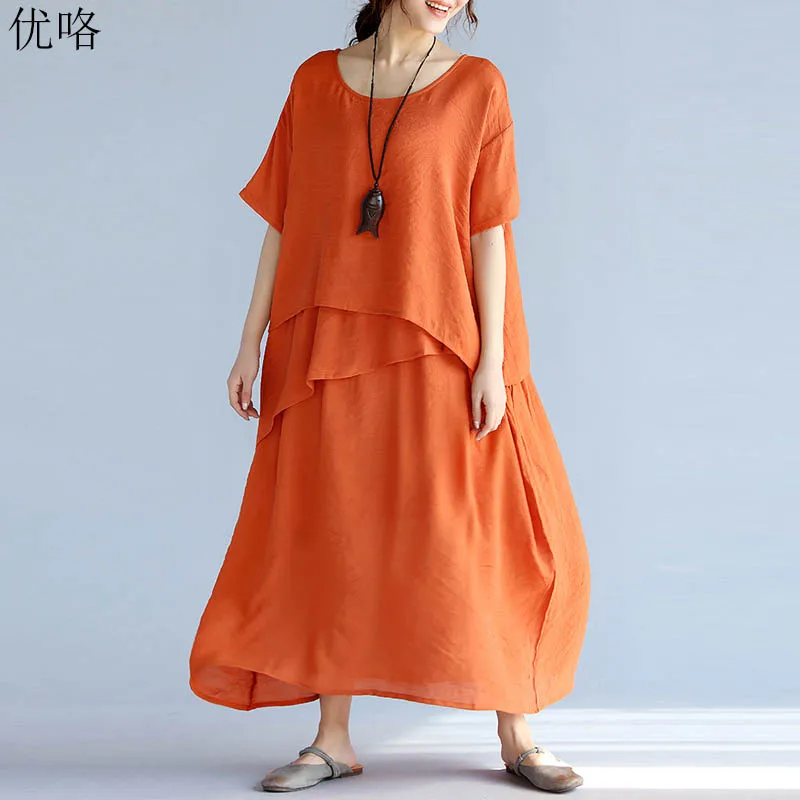 2019 Summer Fashion Women Irregular Cotton Linen Dress Vintage Loose Maxi Dresses Casual Large Size Solid Long A Line Dress 4XL
2019 Summer Fashion Women Irregular Cotton Linen Dress Vintage Loose Maxi Dresses Casual Large Size Solid Long A Line Dress 4XL