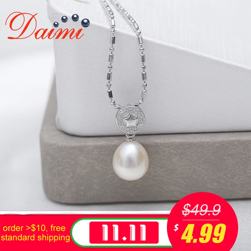 11.11 Sale 925 silver pendant 8.5-9mm Drop Water Freshwater Pearl Woman pendant Jewelry Gifts
11.11 Sale 925 silver pendant 8.5-9mm Drop Water Freshwater Pearl Woman pendant Jewelry Gifts