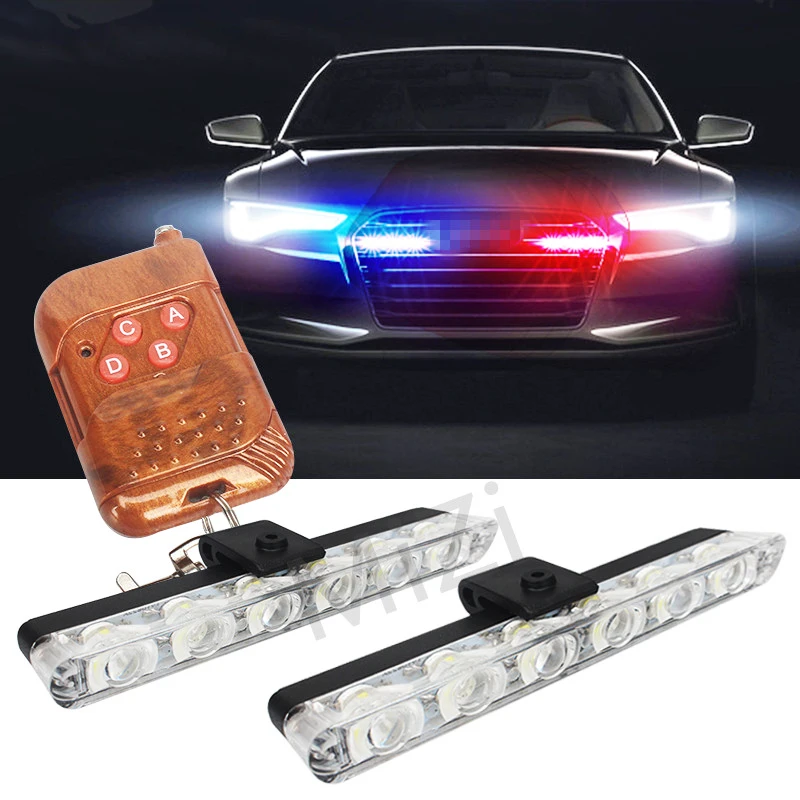 2x6 LED Wireless Remote Strobe Warning Lights 12V Car Work Light Ambulance Police light Emergency Flashing Light Super Bright
2x6 LED Wireless Remote Strobe Warning Lights 12V Car Work Light Ambulance Police light Emergency Flashing Light Super Bright