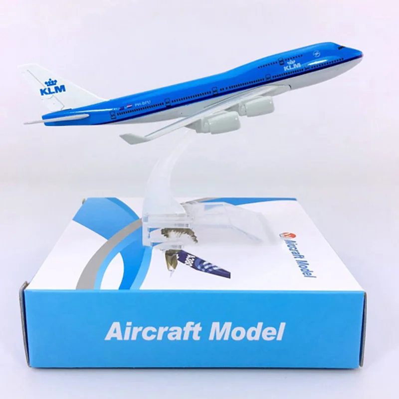 16 см 1: 400 Boeing B747 модель Dutch Airlines KLM с базовым сплавом самолет коллекционный дисплей