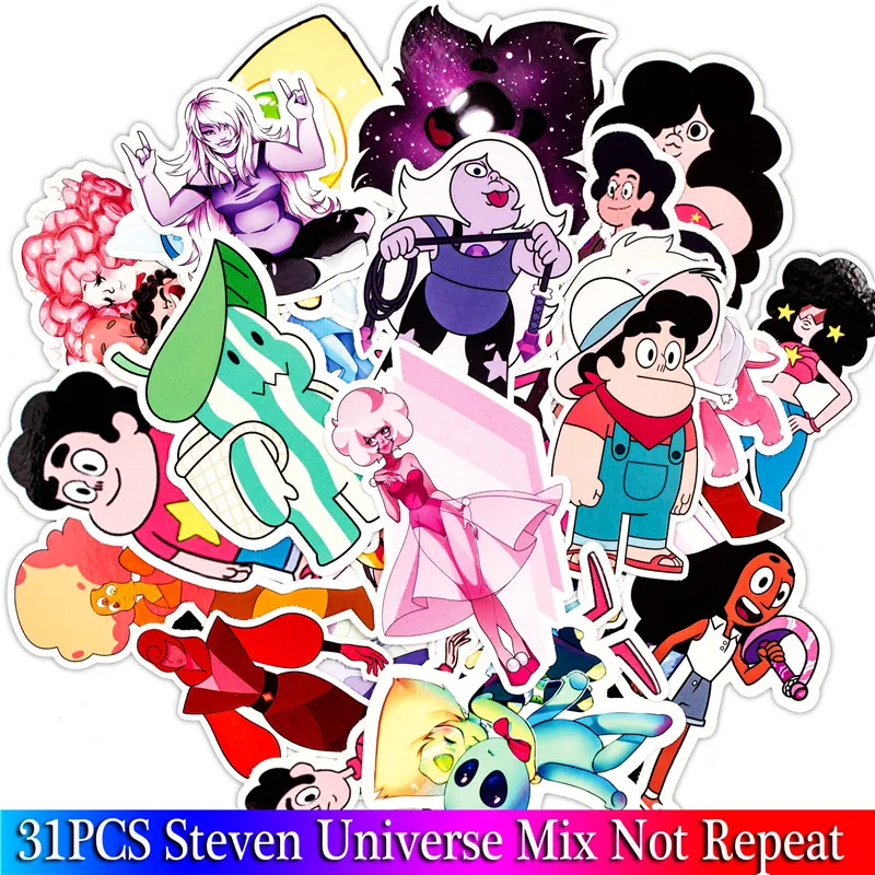 31PCS Pack 2018 New Cute Cartoon Steven Univer Stickers Set Anime Toy Sticker For Luggage Skateboard Motorcycle Laptop Sticker
31PCS Pack 2018 New Cute Cartoon Steven Univer Stickers Set Anime Toy Sticker For Luggage Skateboard Motorcycle Laptop Sticker