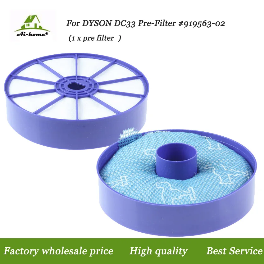 For Dyson DC33 Multi-Floor Animal Washable Pre Motor Side Filter Designed to Fit Dyson DC33 Vacuum Cleaners Premium Quality
For Dyson DC33 Multi-Floor Animal Washable Pre Motor Side Filter Designed to Fit Dyson DC33 Vacuum Cleaners Premium Quality