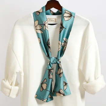 2019 New Ladies small silk scarf fashion print neckerchief thin satin ribbon headdress hair band long scarves for four seasons
2019 New Ladies small silk scarf fashion print neckerchief thin satin ribbon headdress hair band long scarves for four seasons