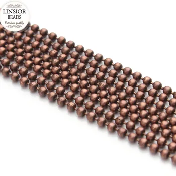 10 Meters/lot 1.5/2mm Ball Chains Antique Red Copper Ball Beads Chain Necklace DIY Jewelry Making Finding F680
10 Meters/lot 1.5/2mm Ball Chains Antique Red Copper Ball Beads Chain Necklace DIY Jewelry Making Finding F680