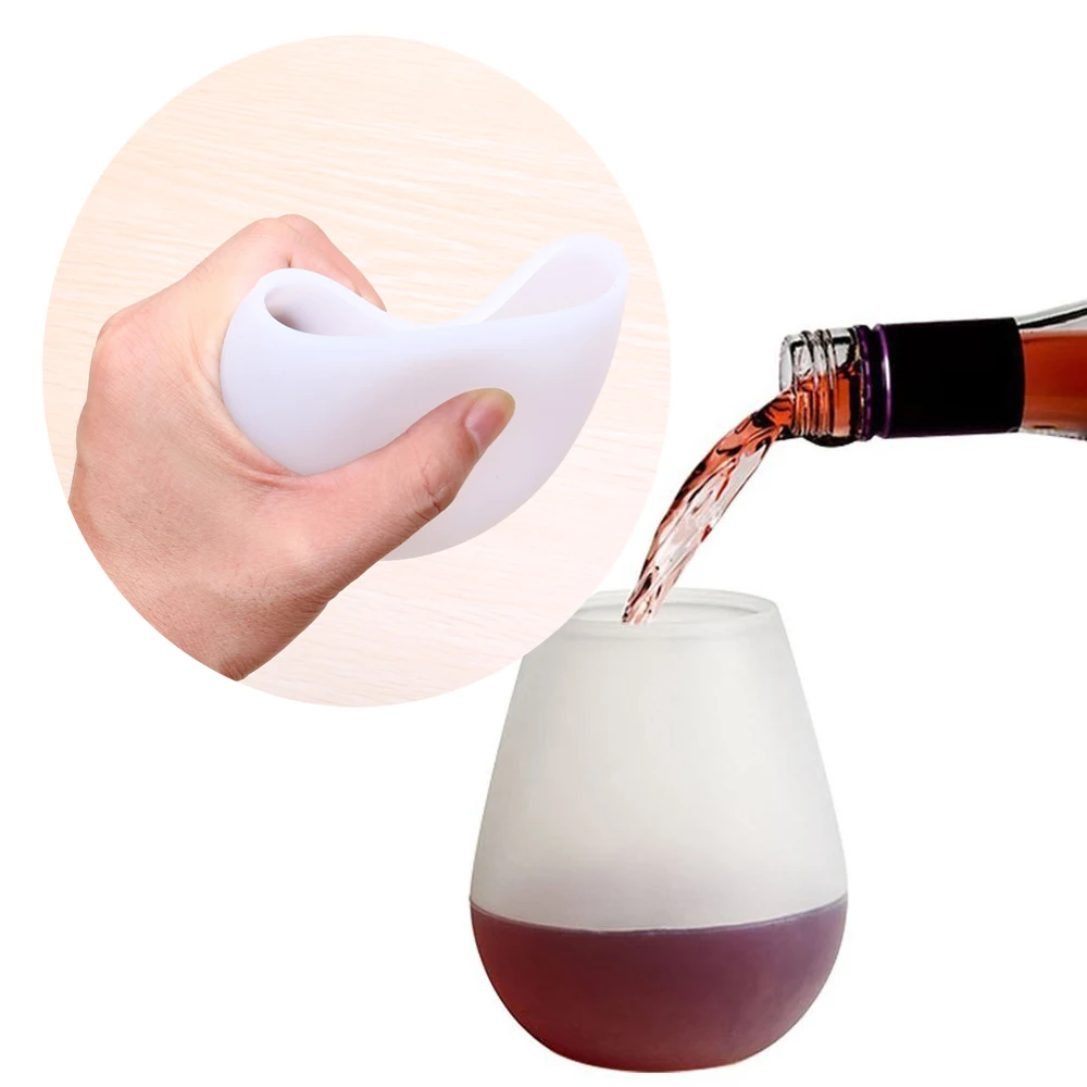 Silicone Cup Non-slip drop Portable Silicone Cup for Wine Juice Cola and Beer BBQ Cup Travel Glass Wine Glass Cup
Silicone Cup Non-slip drop Portable Silicone Cup for Wine Juice Cola and Beer BBQ Cup Travel Glass Wine Glass Cup