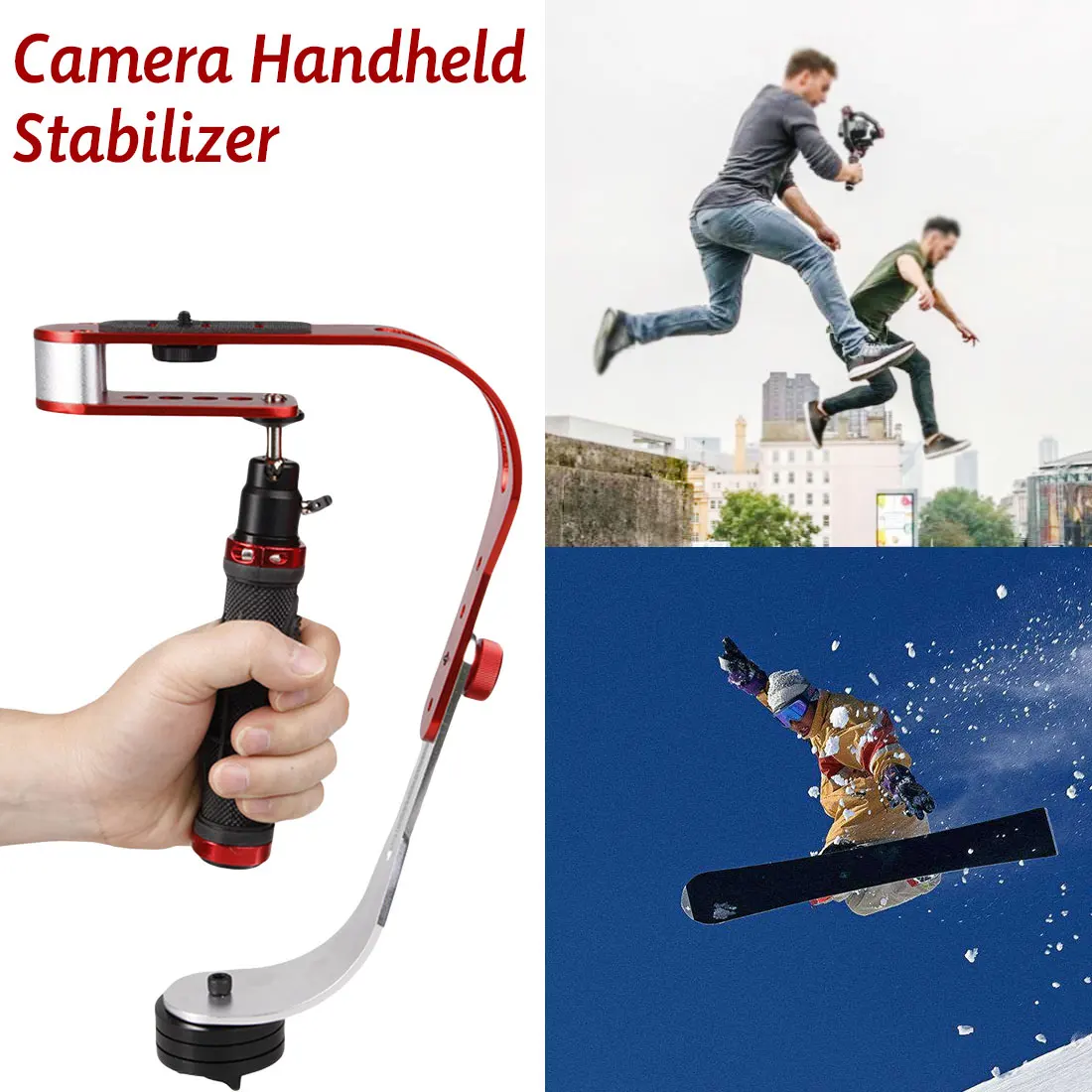 Handheld Stabilizer Gimbal for Gopro DSLR SLR Digital Camera Sport DV Aluminum Alloy estabilizador de camera DSLR Universal Red
Handheld Stabilizer Gimbal for Gopro DSLR SLR Digital Camera Sport DV Aluminum Alloy estabilizador de camera DSLR Universal Red