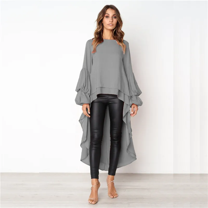 2019 Autumn New Arrive Lantern Long Sleeve Solid Color Dress Sexy Ruffles Irregular Women Dresses O Neck Work Dress Plus Size
2019 Autumn New Arrive Lantern Long Sleeve Solid Color Dress Sexy Ruffles Irregular Women Dresses O Neck Work Dress Plus Size