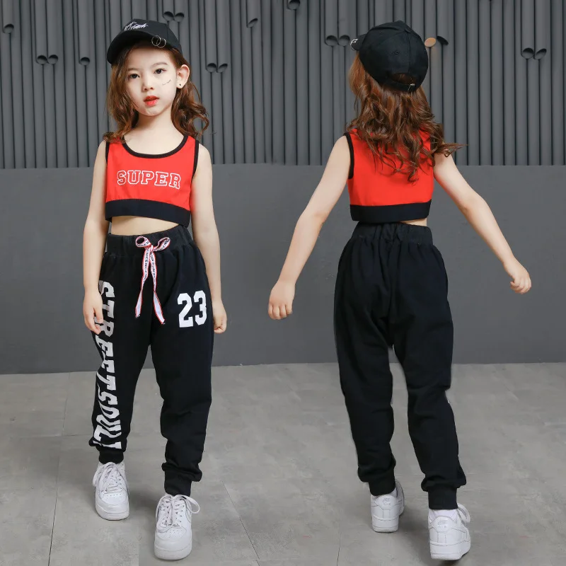 girls hip hop style clothes summer new kids hiphop dancewear Jazz wear tops black jogging pants for dancing school students
girls hip hop style clothes summer new kids hiphop dancewear Jazz wear tops black jogging pants for dancing school students