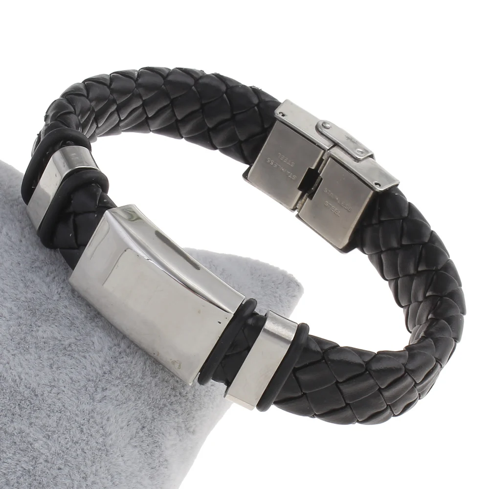 PU Cord Bracelets,Jewellery, Stainless Steel Leather Silicone, 16x25x7mm, Sold Per Approx 7.5 Inch Strand
PU Cord Bracelets,Jewellery, Stainless Steel Leather Silicone, 16x25x7mm, Sold Per Approx 7.5 Inch Strand