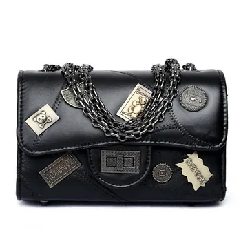 High Quality Black Solid Color Women Shoulder Bag Chain Party Clutch For Girl Luxury Badge Messenger Purse Tote Ladies Handbag
High Quality Black Solid Color Women Shoulder Bag Chain Party Clutch For Girl Luxury Badge Messenger Purse Tote Ladies Handbag