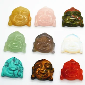 new Fashion good quality carved mix natural stonesmiling face buddha Maitreya pendants for jewelry making 12pcs/lot Wholesale
new Fashion good quality carved mix natural stonesmiling face buddha Maitreya pendants for jewelry making 12pcs/lot Wholesale