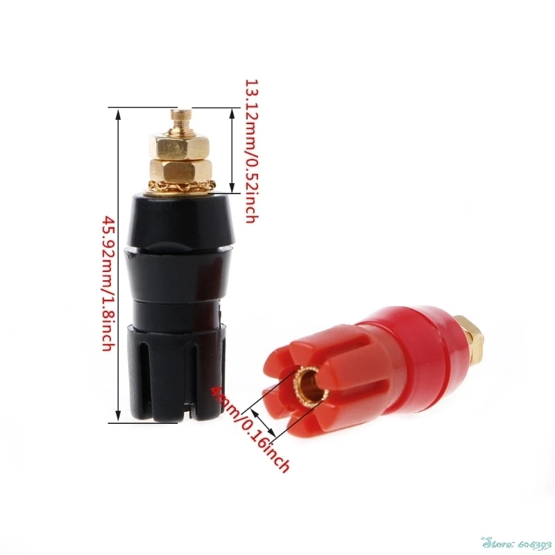 1Pair 4mm Gold Plated Banana Plug Connector Speaker Amplifier Audio Terminal Binding Post
1Pair 4mm Gold Plated Banana Plug Connector Speaker Amplifier Audio Terminal Binding Post