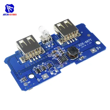 Dual USB 5V 2A Step Up Power Bank Charger Board Module Charging Circuit Boost Power Supply Module 2A Output 1A Input
Dual USB 5V 2A Step Up Power Bank Charger Board Module Charging Circuit Boost Power Supply Module 2A Output 1A Input