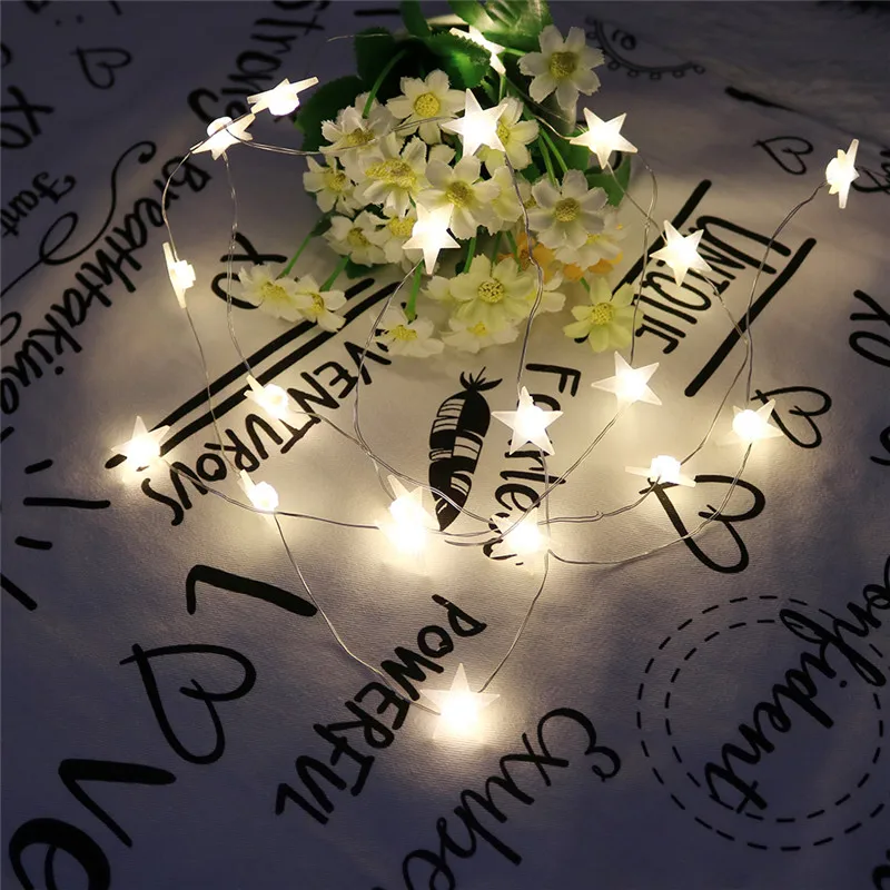 2.3M LED Party Fairy Lights Battery Operated Star LED string lights for Wedding Christmas Decoration Outdoor Indoor
2.3M LED Party Fairy Lights Battery Operated Star LED string lights for Wedding Christmas Decoration Outdoor Indoor