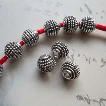 30pcs/lot Round Ball Metal Jewelry Spacer Beads 9mm Handmade Craft Vintage Beading Charms Findings DIY Bracelet Necklace Making
30pcs/lot Round Ball Metal Jewelry Spacer Beads 9mm Handmade Craft Vintage Beading Charms Findings DIY Bracelet Necklace Making