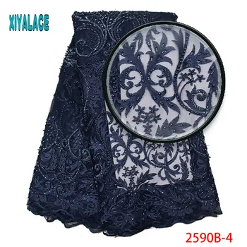 Latest Nigerian Lace Fabric High Quality Beads Navy Blue Tulle Lace Embroidery 3D African French Lace Fabric For Party 2590B
Latest Nigerian Lace Fabric High Quality Beads Navy Blue Tulle Lace Embroidery 3D African French Lace Fabric For Party 2590B