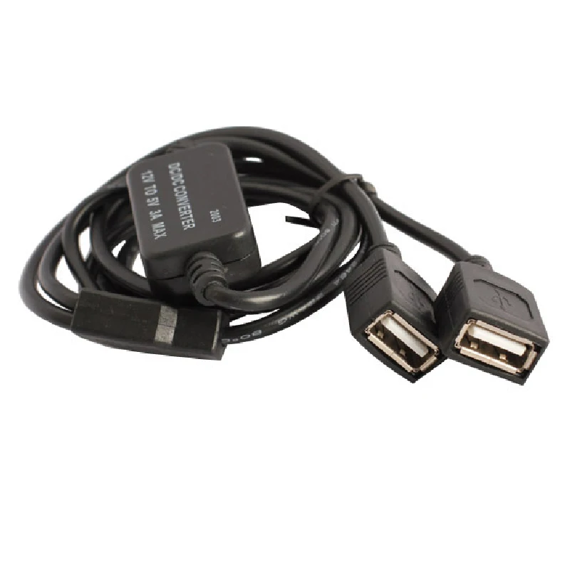 12V to 5V 3A 15W Dual USB Female Socket DC-DC Buck Converter Step Down Module Car Charger Converter Cable Cord Wire
12V to 5V 3A 15W Dual USB Female Socket DC-DC Buck Converter Step Down Module Car Charger Converter Cable Cord Wire