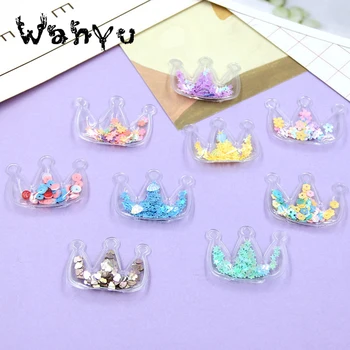 Transparent Crown/Bear with Colorful Sequins Flowing Appliques DIY Accessories Craft Handmade Decoration
Transparent Crown/Bear with Colorful Sequins Flowing Appliques DIY Accessories Craft Handmade Decoration