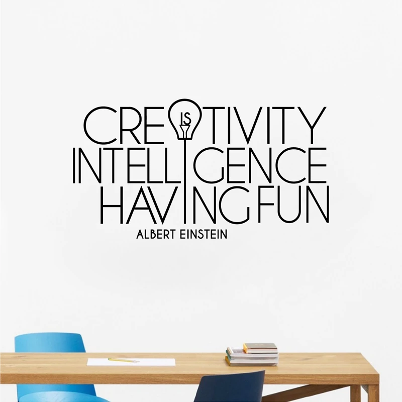 Albert Einstein Inspirational Quote Wall Art Decal Motivational Saying Vinyl Art Sticker Office Wall Mural Art Decals Decor
Albert Einstein Inspirational Quote Wall Art Decal Motivational Saying Vinyl Art Sticker Office Wall Mural Art Decals Decor