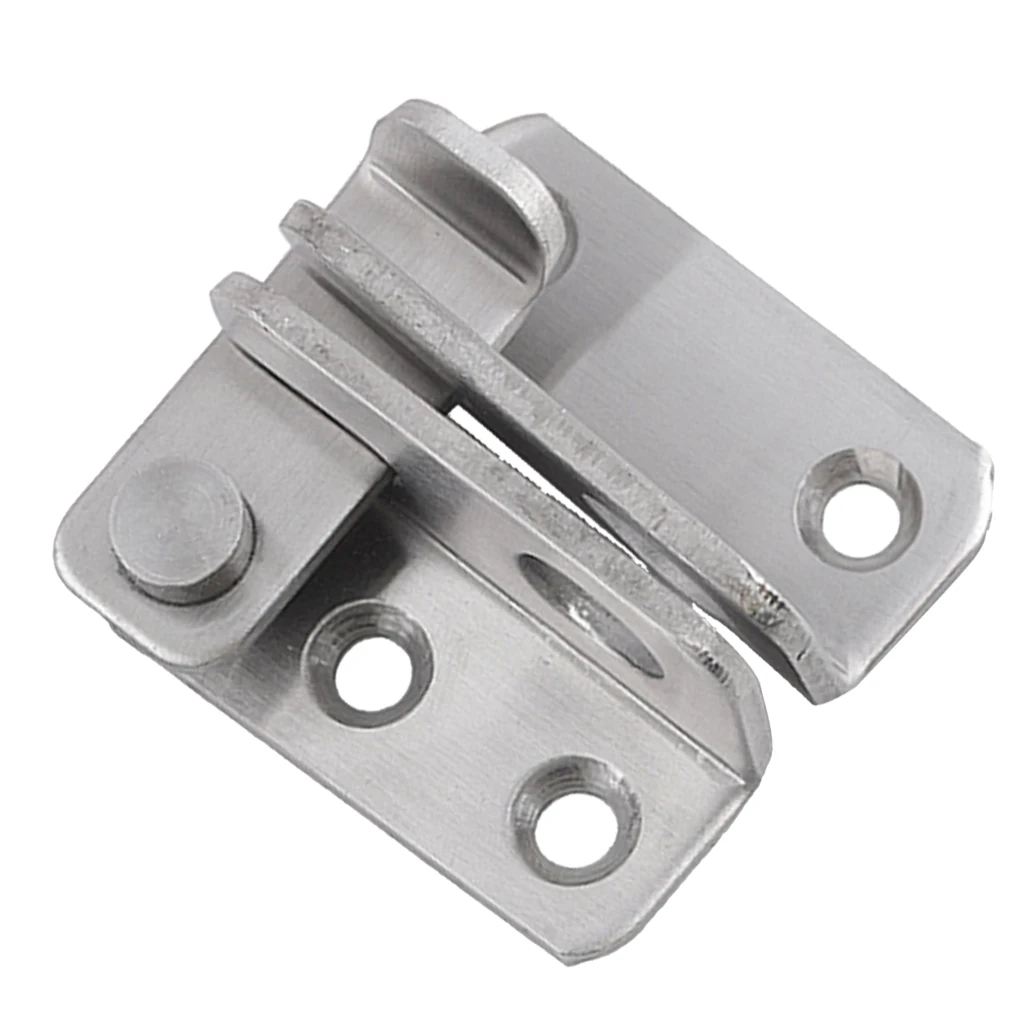 Slide Bolt Latch Gate Latches Safety Door Lock 40x45mm Stainless Steel Brushed Finish with Padlock Hole