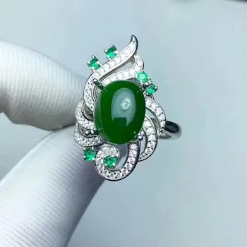 Fidelity Natural 9*11mm jasper Ring s925 sterling silver personality fine Jewelry for women party Natural green gemstone
Fidelity Natural 9*11mm jasper Ring s925 sterling silver personality fine Jewelry for women party Natural green gemstone