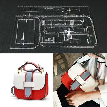 1set Laser Cut Acrylic Template Pattern Tool For Diy Handmade Handbag Leather Craft Sewing Pattern Sewing Stencils 20x15.5x7cm
1set Laser Cut Acrylic Template Pattern Tool For Diy Handmade Handbag Leather Craft Sewing Pattern Sewing Stencils 20x15.5x7cm