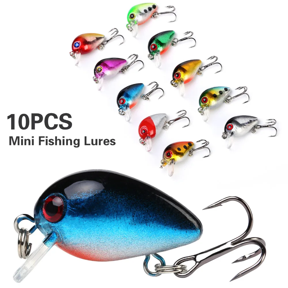 Free Fisher 10PCS/Set Mini Fishing Lure Hard Bait 2.8cm 1.7g With Hooks Crankbait Artificial
Free Fisher 10PCS/Set Mini Fishing Lure Hard Bait 2.8cm 1.7g With Hooks Crankbait Artificial