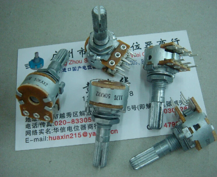 2pcs 16-type double-volume potentiometer for ALPS / A50K A100K-25MM flower Shaft Potentiometer
2pcs 16-type double-volume potentiometer for ALPS / A50K A100K-25MM flower Shaft Potentiometer