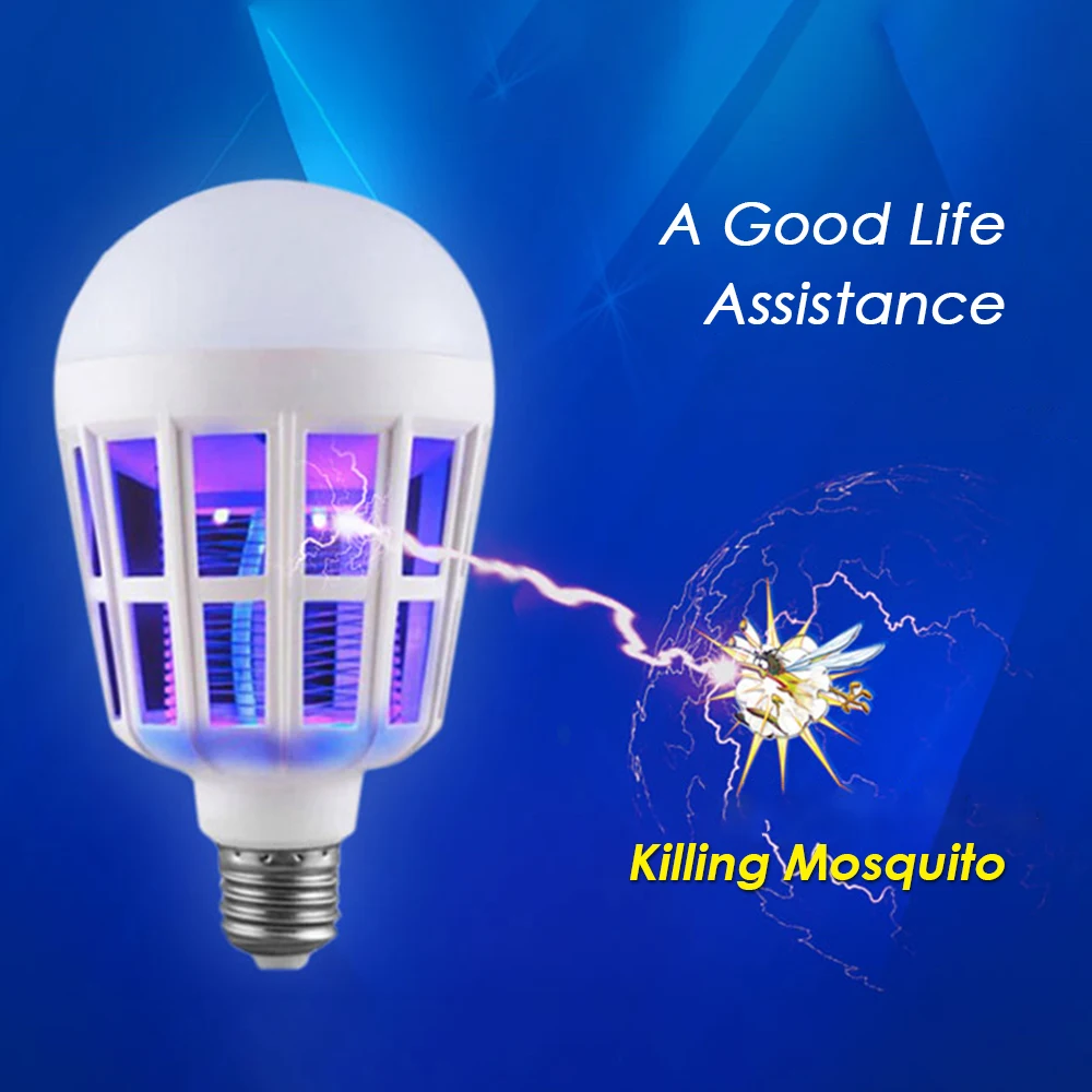 15W LED Mosquitoes Killer Bulb Light Lamp E27/E26 Base Socket for Living Room Bedroom Dining Hall Yard Garden Patio
15W LED Mosquitoes Killer Bulb Light Lamp E27/E26 Base Socket for Living Room Bedroom Dining Hall Yard Garden Patio