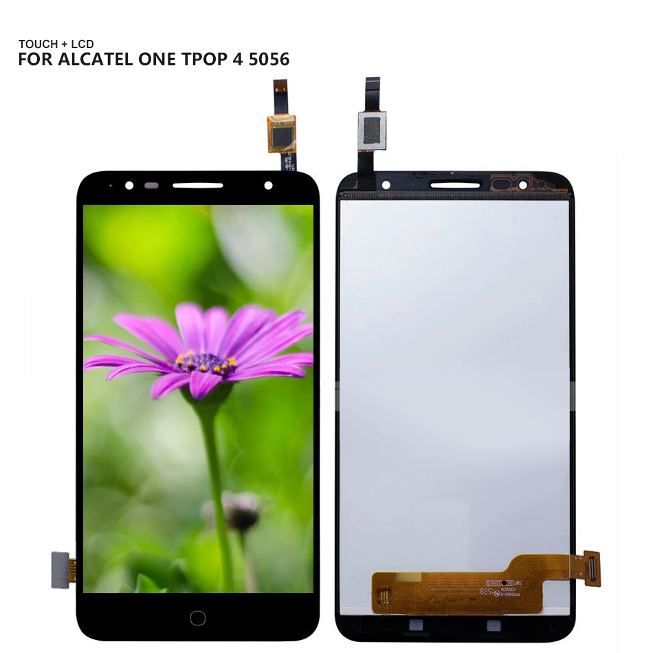 Для Alcatel Pop 4 + 5056E 5056D 5056A сенсорный экран дигитайзер ЖК дисплей в сборе