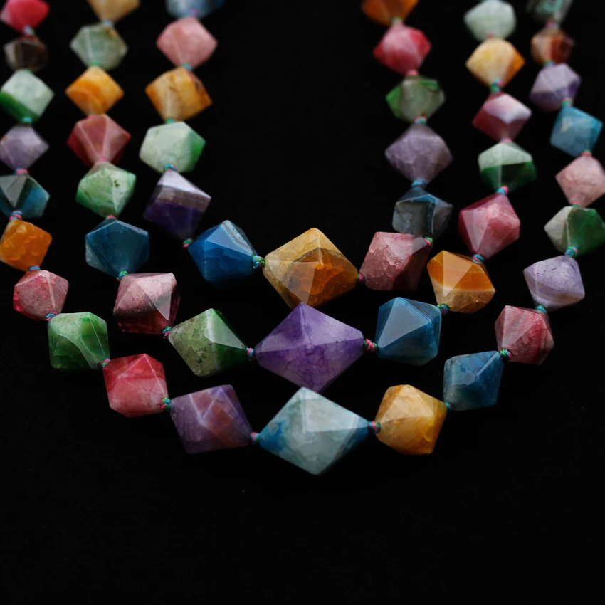 15.5inches Strand,Polished Colorful Agates Rhombus Beads,Drilled Dragon Veins Agates Stones Nugget Beads Jewelry
15.5inches Strand,Polished Colorful Agates Rhombus Beads,Drilled Dragon Veins Agates Stones Nugget Beads Jewelry