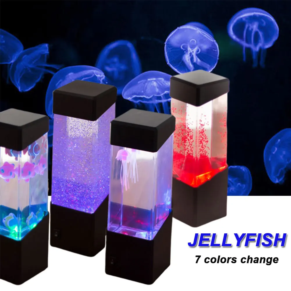 7Colors Chaning Jellyfish Lamp Aquarium Creative LED Night Light Desk Lamp Fish Volcanic LED Light for Home Decor Bedroom Car
7Colors Chaning Jellyfish Lamp Aquarium Creative LED Night Light Desk Lamp Fish Volcanic LED Light for Home Decor Bedroom Car