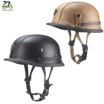 WOSAWE Cycling Helmet Bike Bicycle Helmet Outdoor Sports Safety Open Face Moto MTB Retro Personality Racing Adult Leather Helmet
WOSAWE Cycling Helmet Bike Bicycle Helmet Outdoor Sports Safety Open Face Moto MTB Retro Personality Racing Adult Leather Helmet