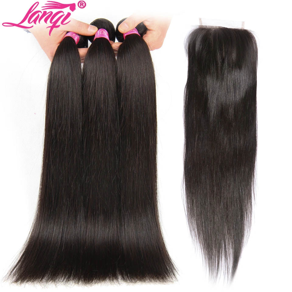 LanQi Peruvian Straight Hair Unprocesse Human Hair Weave With Closure Natural Color Non Remy Hair Weaving 3 Bundles With Closure
LanQi Peruvian Straight Hair Unprocesse Human Hair Weave With Closure Natural Color Non Remy Hair Weaving 3 Bundles With Closure