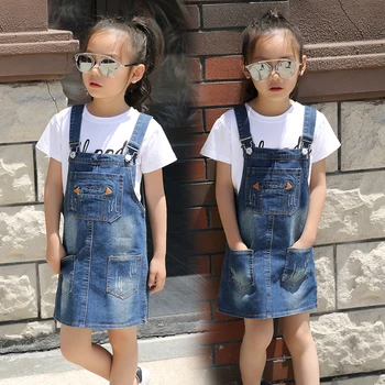 Toddler Kids denim blue suspender dress with pockets girl infant princess jumpsuit cowboy outfits summer 2019 baby romper
Toddler Kids denim blue suspender dress with pockets girl infant princess jumpsuit cowboy outfits summer 2019 baby romper