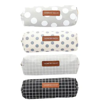 Creative Zipper Round Dot Checked Pen Bag Cloth Pencil Case With Geometrical Figure Students School Stationary
Creative Zipper Round Dot Checked Pen Bag Cloth Pencil Case With Geometrical Figure Students School Stationary