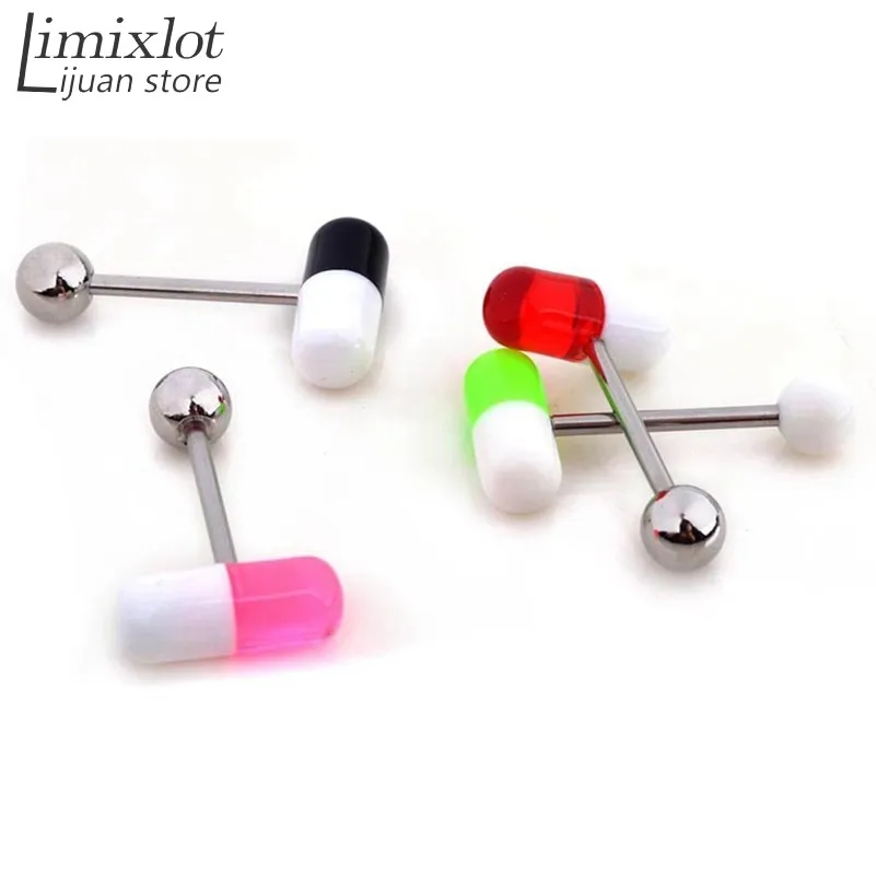 Imixlot Women Men Surgical Steel Mixed Color Soft Plastic Globular Tounge Barbell Bar Rings Piercing Tongue Pin Body Jewelry
Imixlot Women Men Surgical Steel Mixed Color Soft Plastic Globular Tounge Barbell Bar Rings Piercing Tongue Pin Body Jewelry