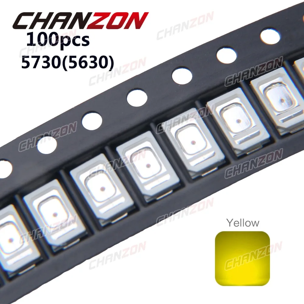 100pcs SMD Chip 5730 5630 LED Yellow Surface Mount 0.2W 60mA DC 2V Beads Light Emitting Diode LED Lamp 0.2 W Ultra Bright Bulb
100pcs SMD Chip 5730 5630 LED Yellow Surface Mount 0.2W 60mA DC 2V Beads Light Emitting Diode LED Lamp 0.2 W Ultra Bright Bulb