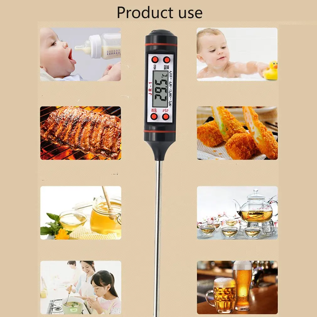 Meat Thermometer Kitchen Cooking Food Digital Probe Electronic BBQ Testing Tools Temperature Test Gauge Tool Kitchen tools
Meat Thermometer Kitchen Cooking Food Digital Probe Electronic BBQ Testing Tools Temperature Test Gauge Tool Kitchen tools