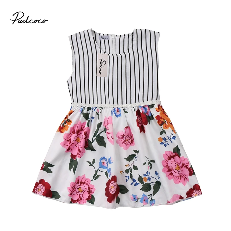 pudcoco 2-7Y Children kids baby girl dress striped floral Pretty Princess Floral cotton summer Dresses Sundress dress Baby Girl
pudcoco 2-7Y Children kids baby girl dress striped floral Pretty Princess Floral cotton summer Dresses Sundress dress Baby Girl